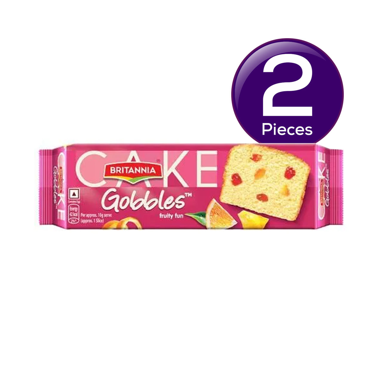 Britannia Gobbles Bar Cake - Fruity Fun 100 g Combo