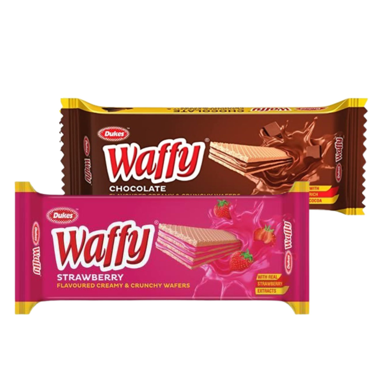 Dukes Waffy Chocolate & Strawberry Wafers Combo