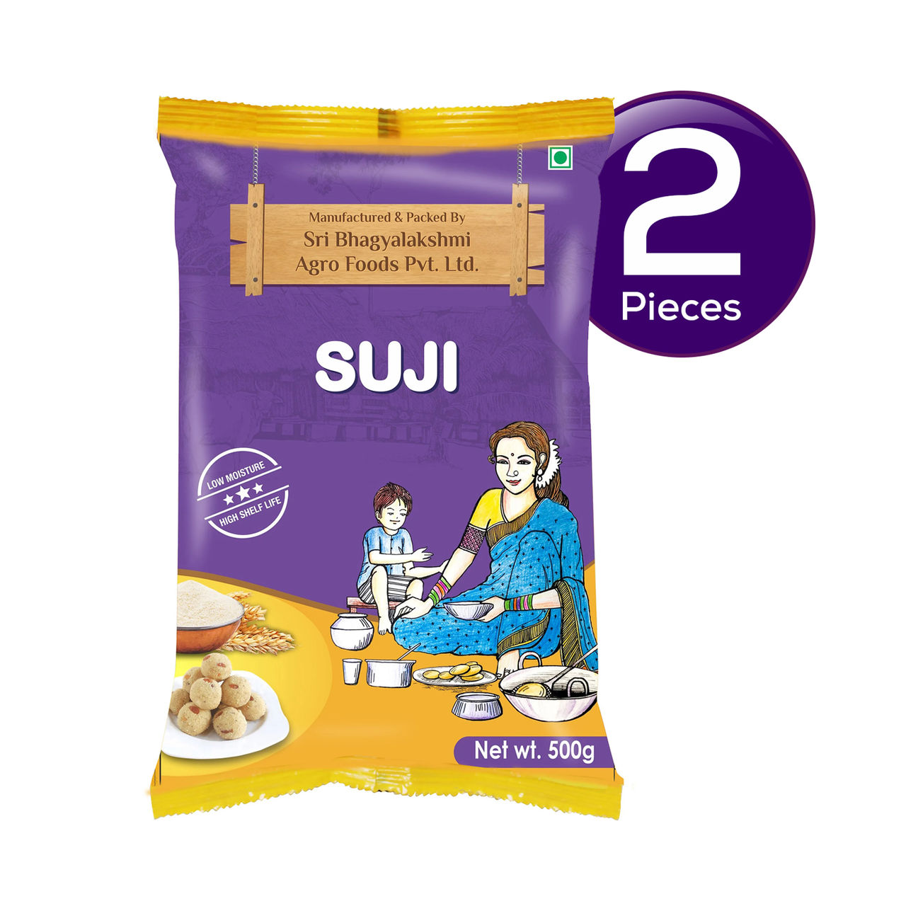 Bhagyalakshmi Suji 500 g Combo