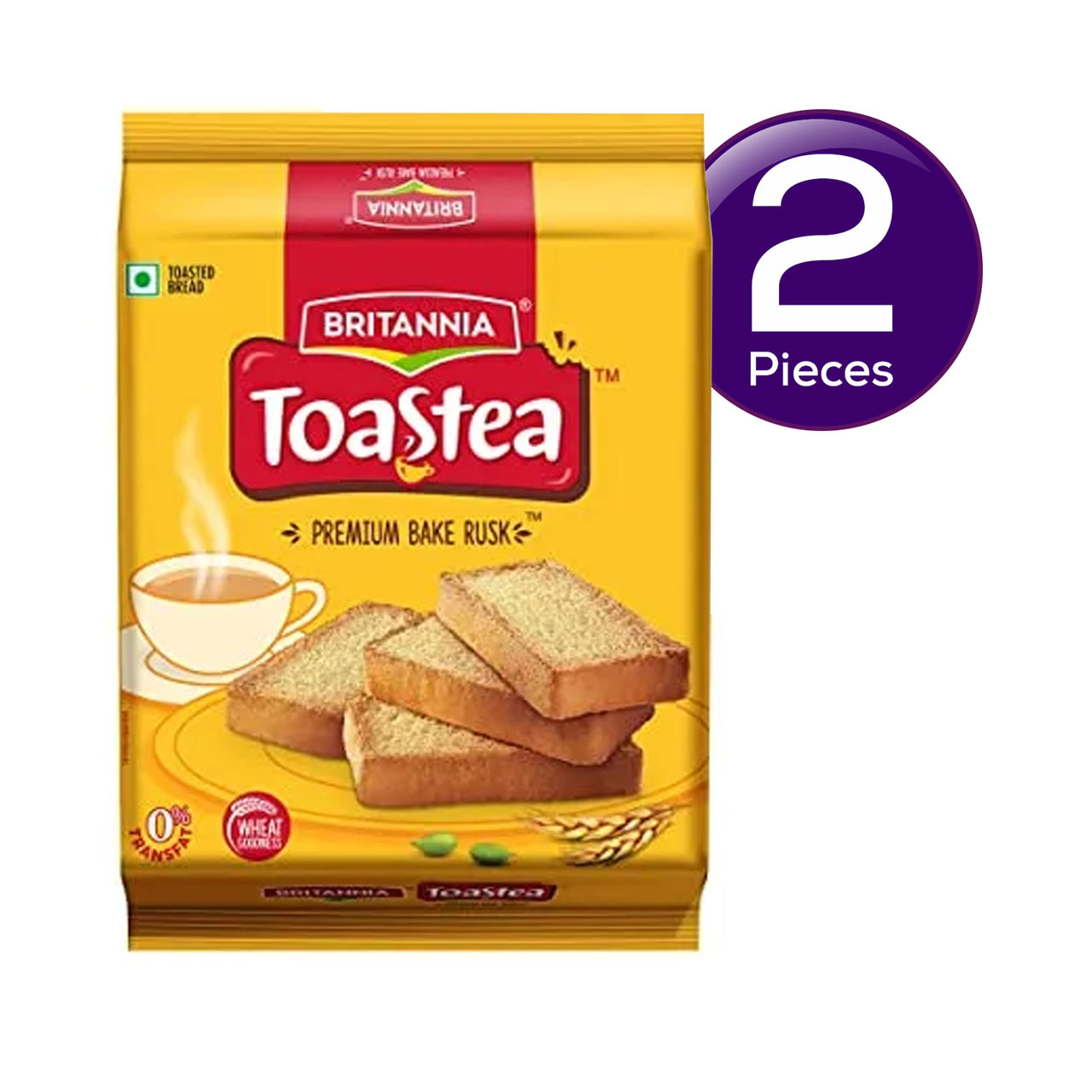 Britannia Toastea Premium Bake Rusk With Real Elaichi 183 g Combo