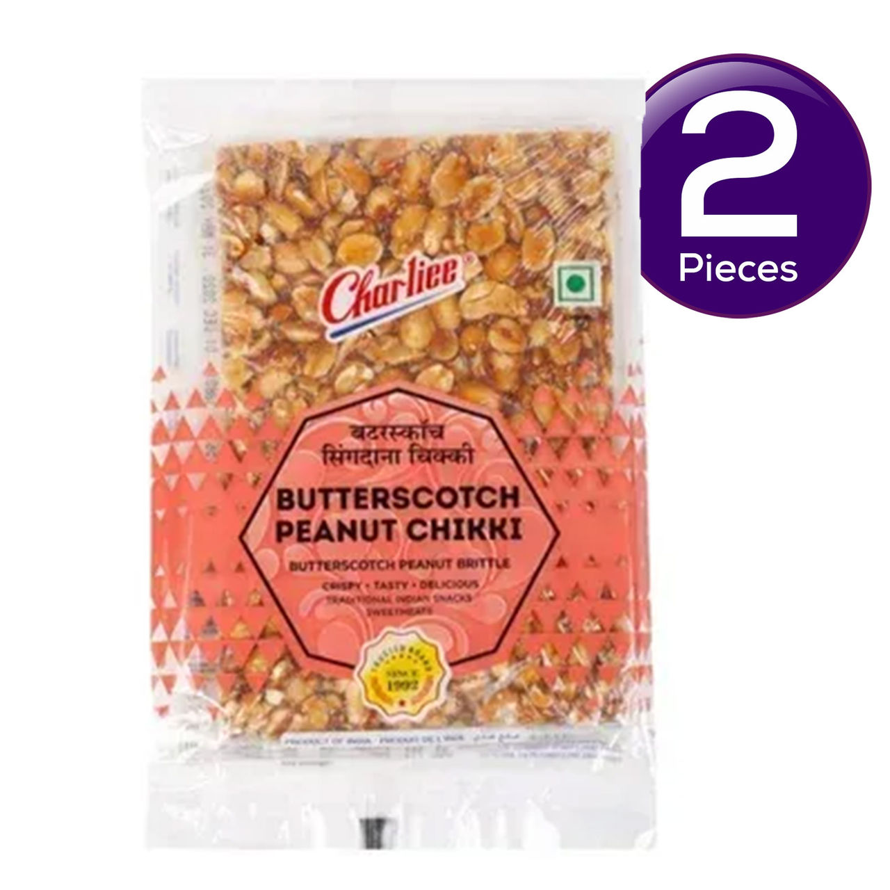 Charlie Peanut Chikki - Butterscotch 156 g Combo