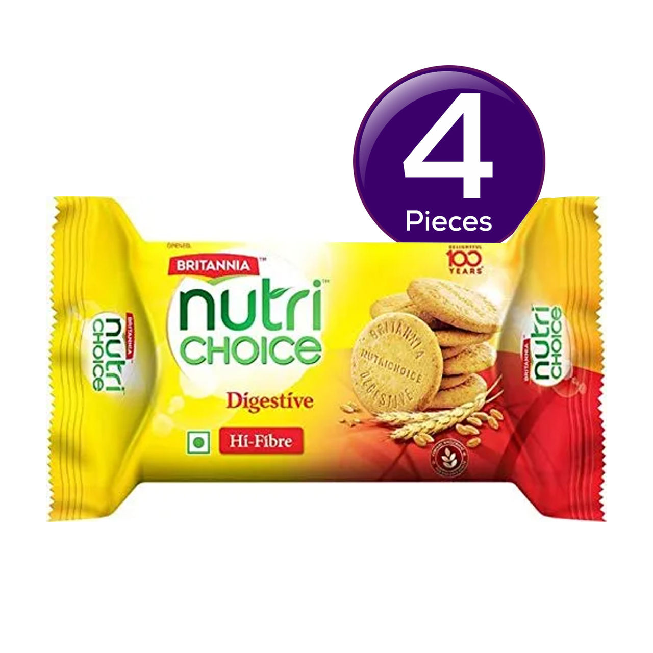 Britannia NutriChoice Digestive High Fibre Biscuits | 0% Maida 100 g Combo