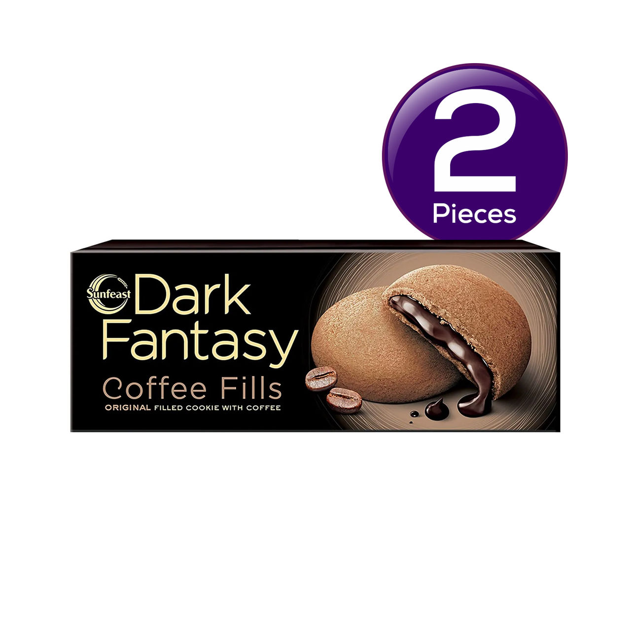 Sunfeast Dark Fantasy Coffee Fills | Original Filled Cookie | Coffee Flavour | Perfect Snack 69 g Combo