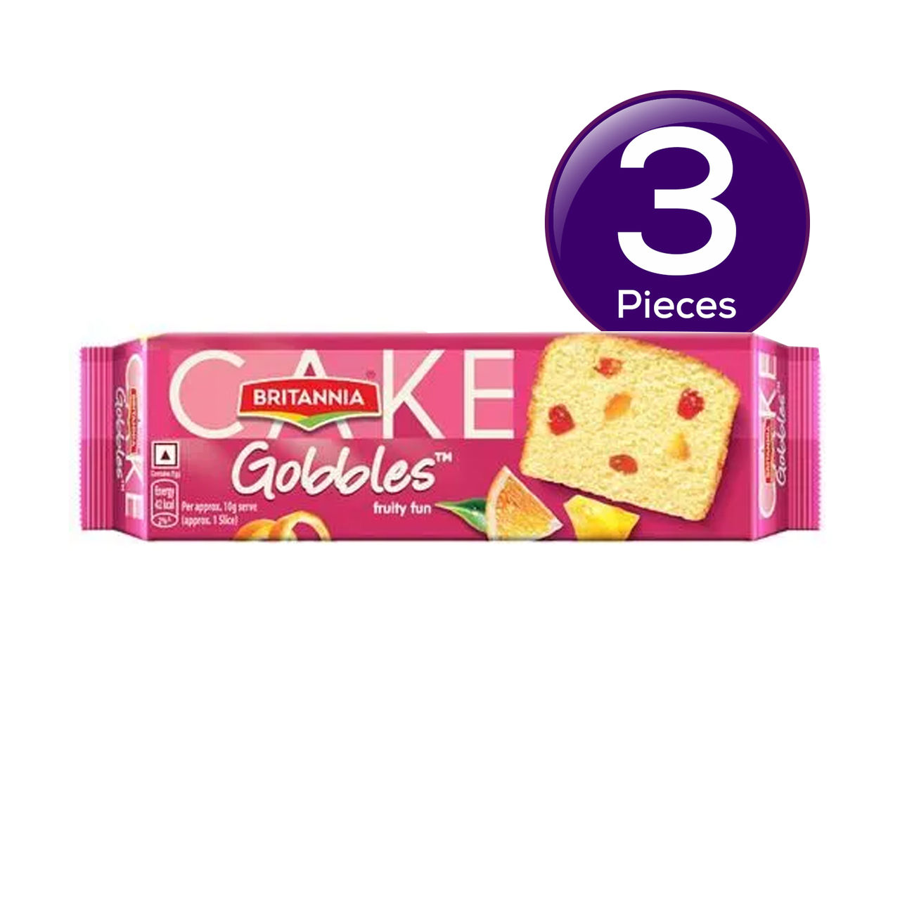 Britannia Gobbles Bar Cake - Fruity Fun 100 g Combo