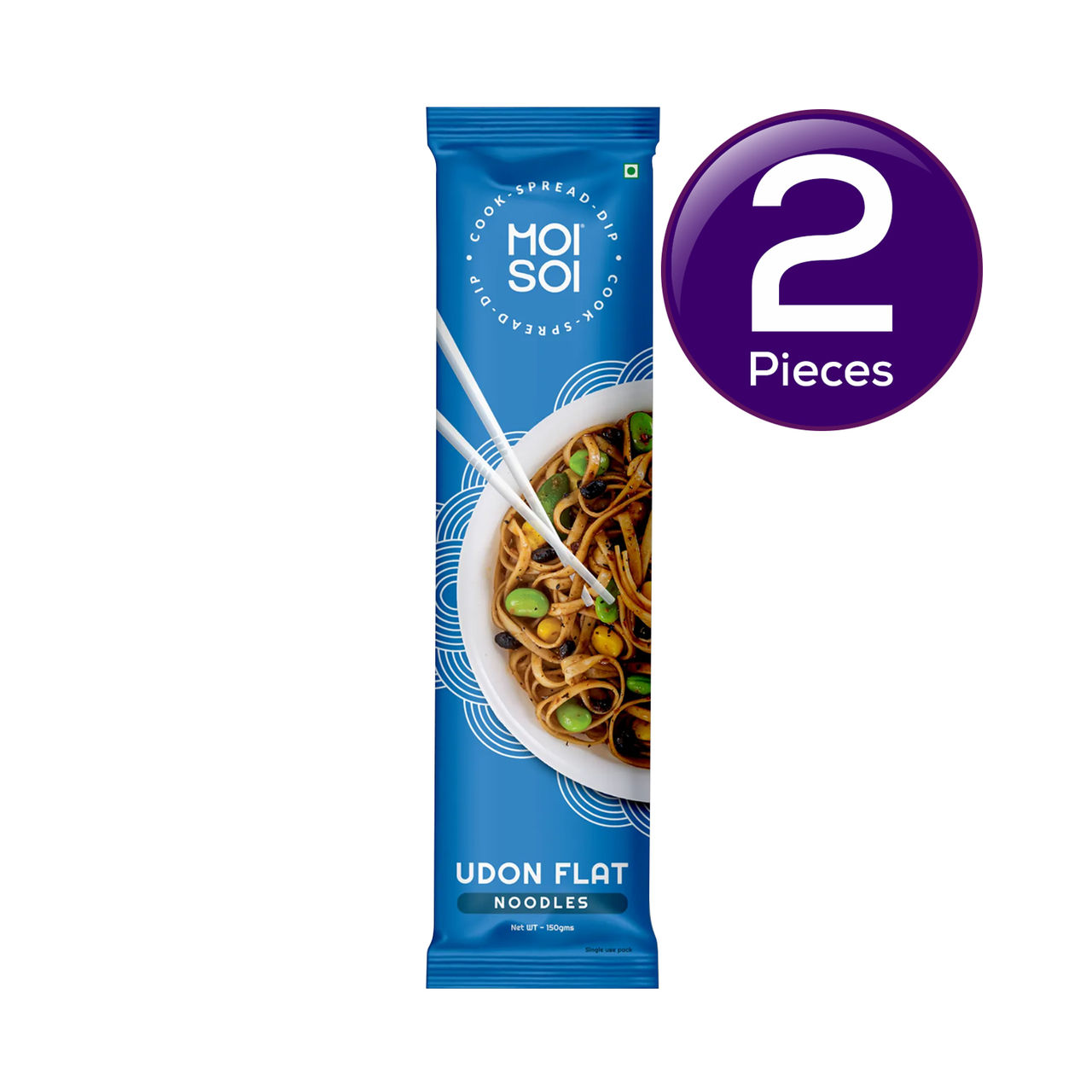 MOI SOI Udon Noodles - Non-Sticky, Easy To Cook, No Preservatives 150 g Combo