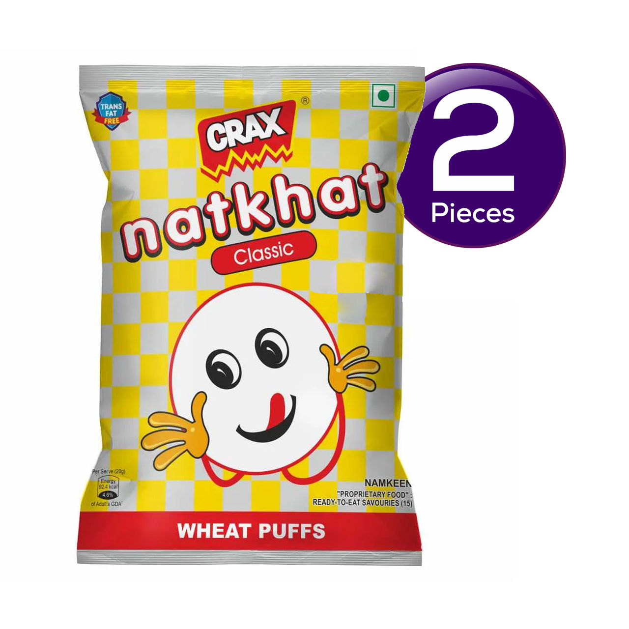 Crax Natkhat Classic Wheat Puffs 63 g Combo
