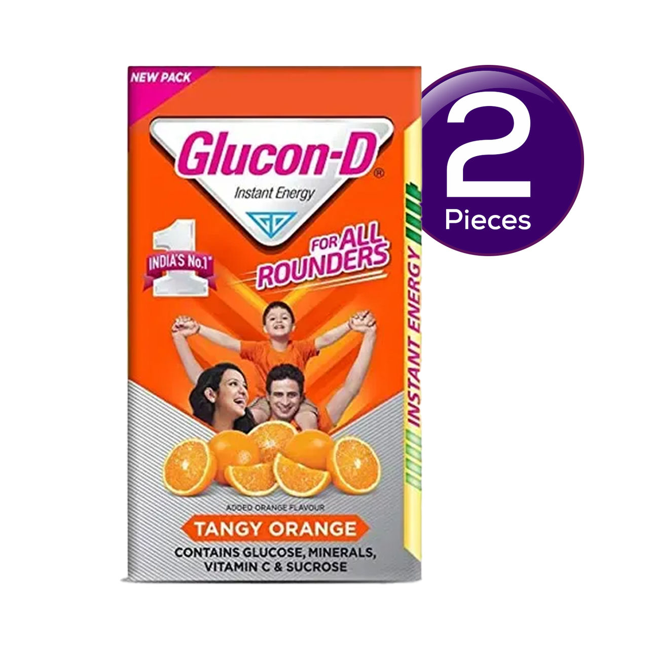 Glucon-D Tangy Orange Glucose Powder Refill - 200 g 200 g Combo