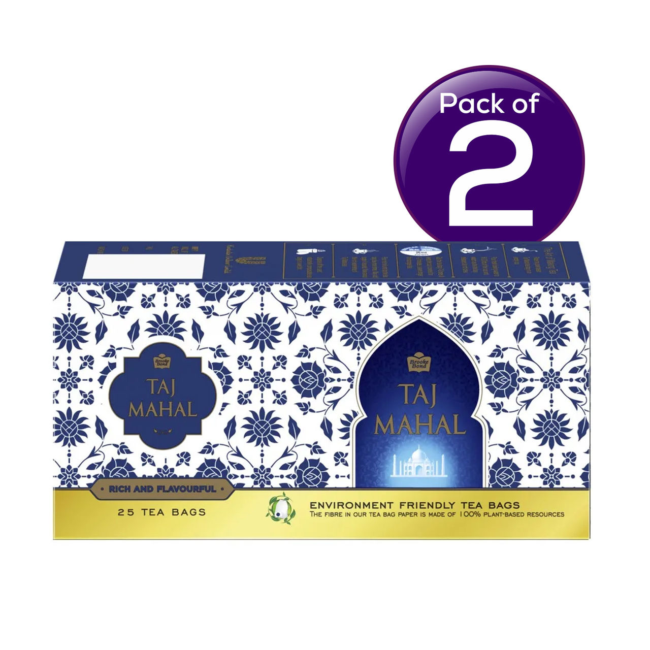 Taj Mahal Tea Bags 25 pc  X 2 Combo