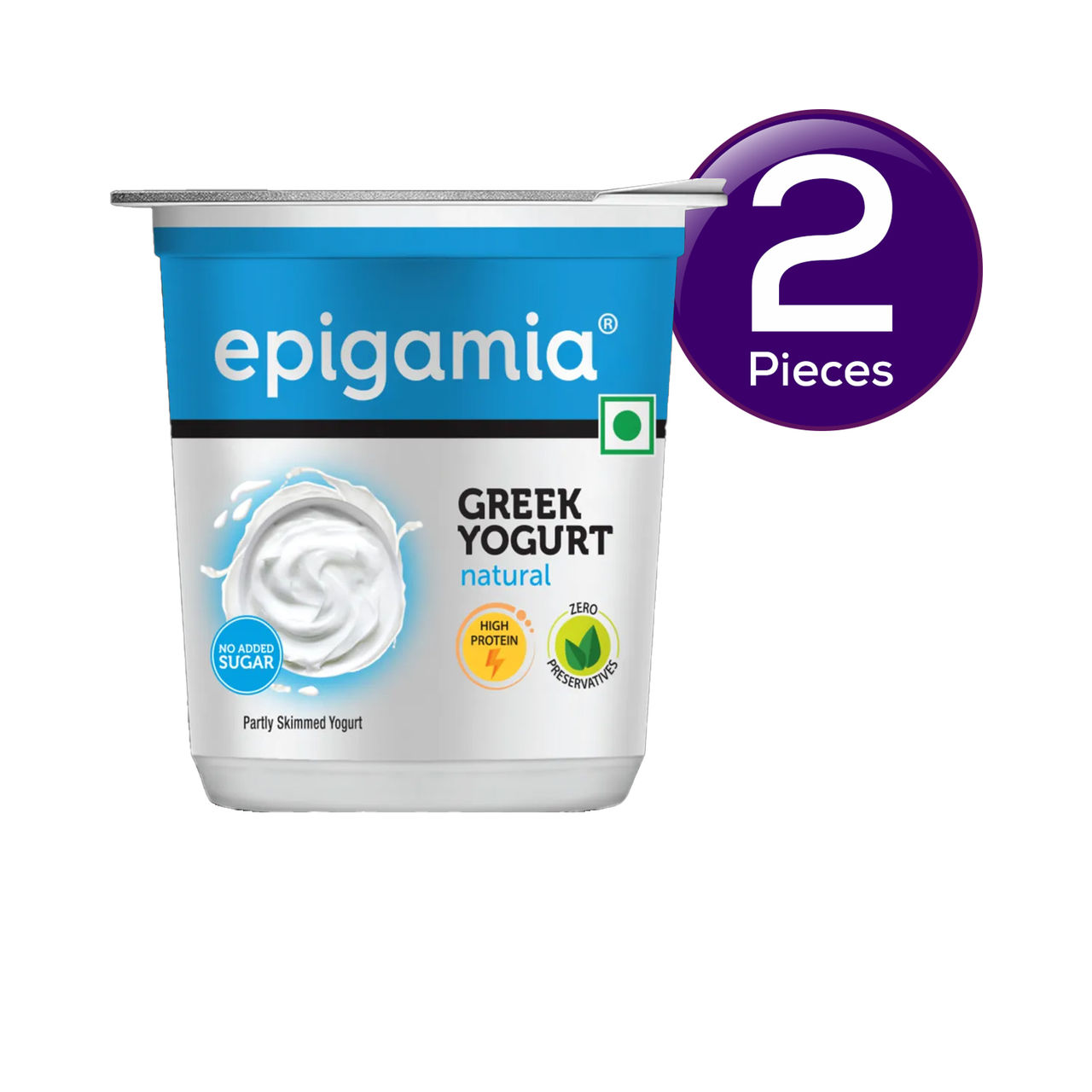 Epigamia Greek Yogurt- Natural 400 g Combo