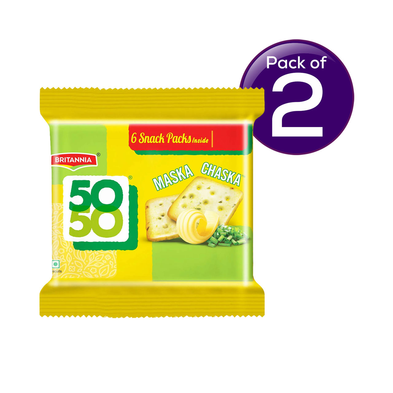 Britannia 50-50 Maska Chaska Biscuit 300 g Combo