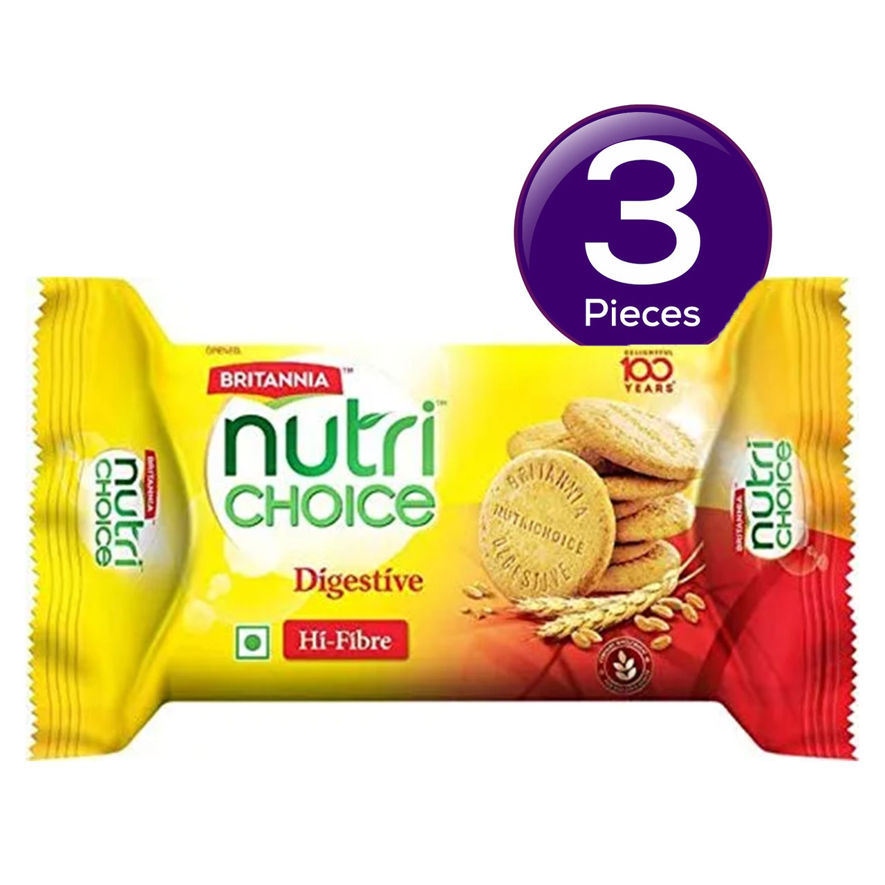 Britannia NutriChoice Digestive High Fibre Biscuits | 0% Maida 100 g Combo