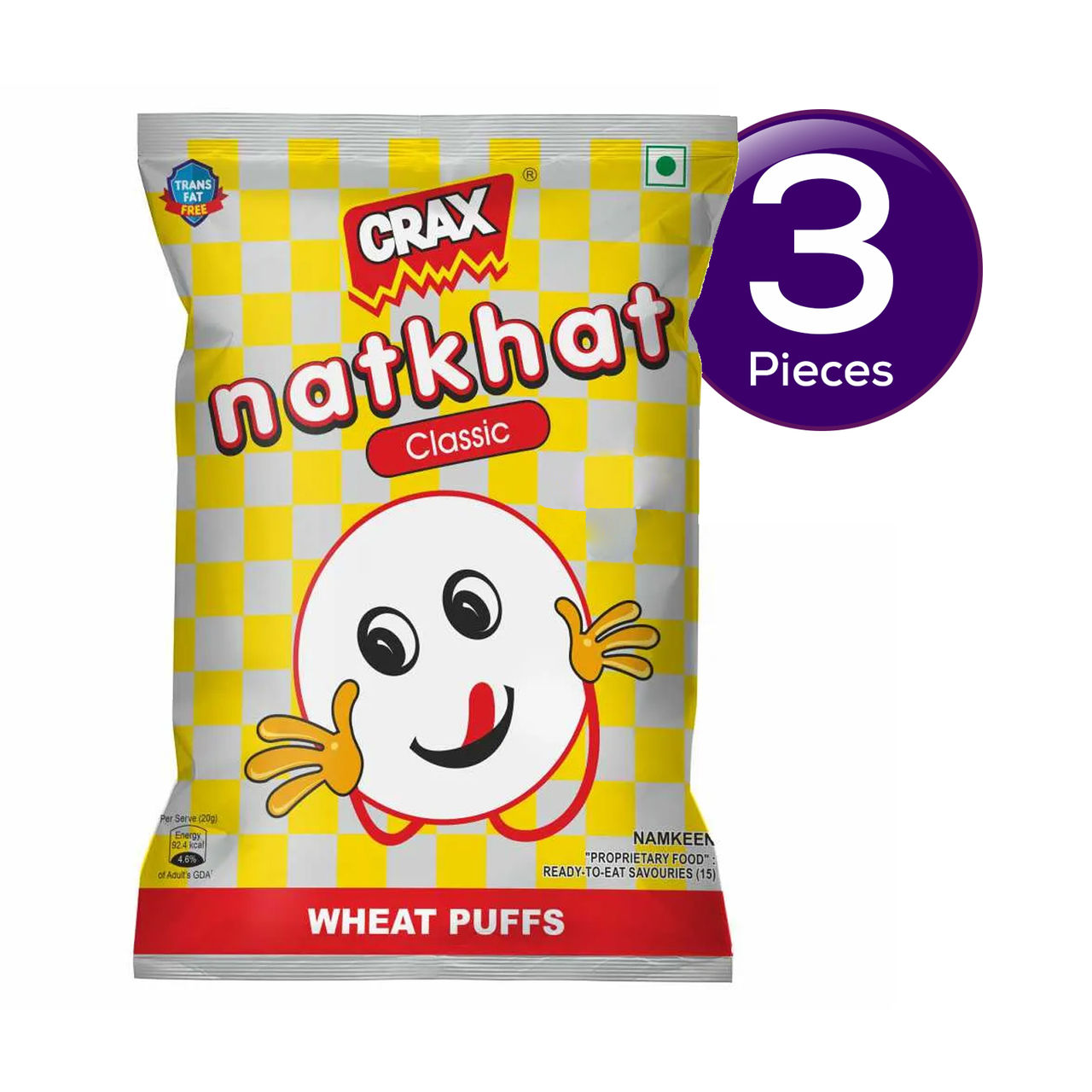 Crax Natkhat Classic Wheat Puffs 63 g Combo
