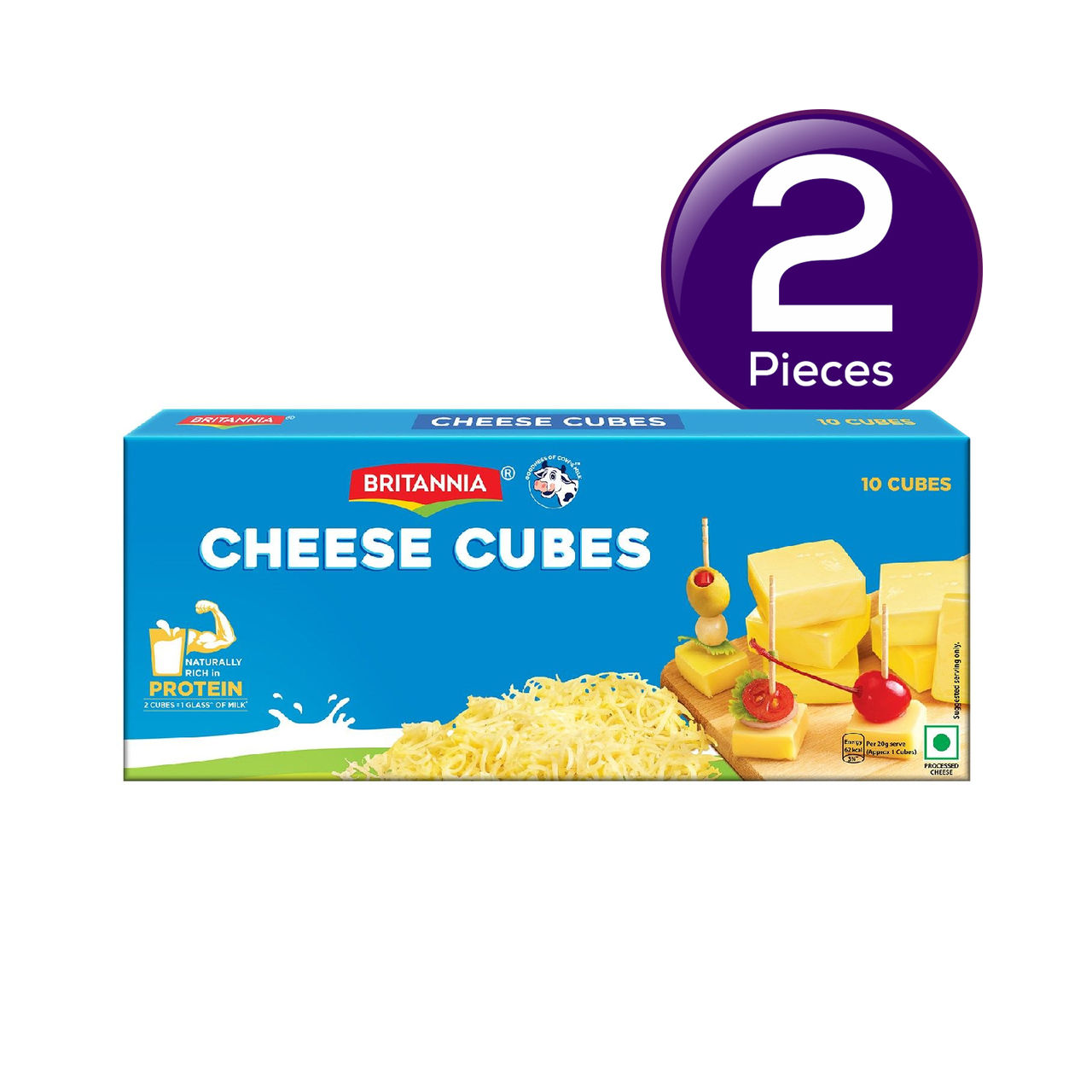 Britannia The Laughing Cow Cheese- Cubes 200 g Combo
