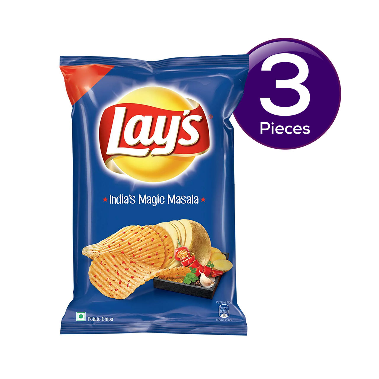 Lay's India's Magic Masala Potato Chips 67 g Combo
