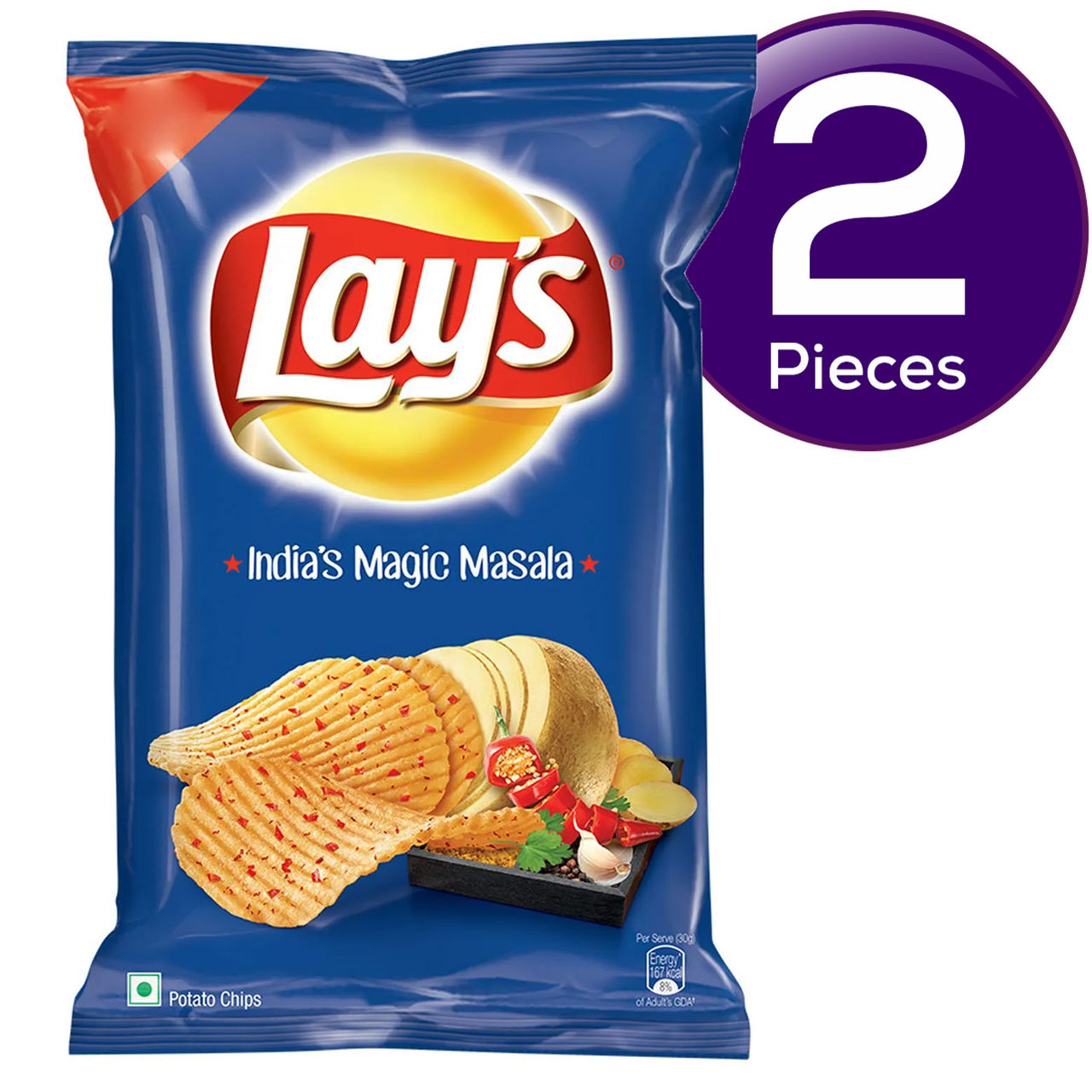Lay's India's Magic Masala Potato Chips 48 g Combo