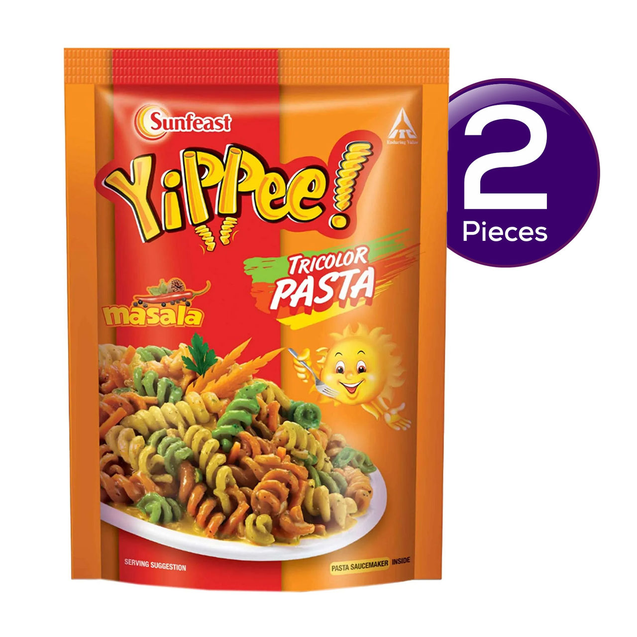 Yippee! Instant Pasta - Tricolor Masala 70 g Combo