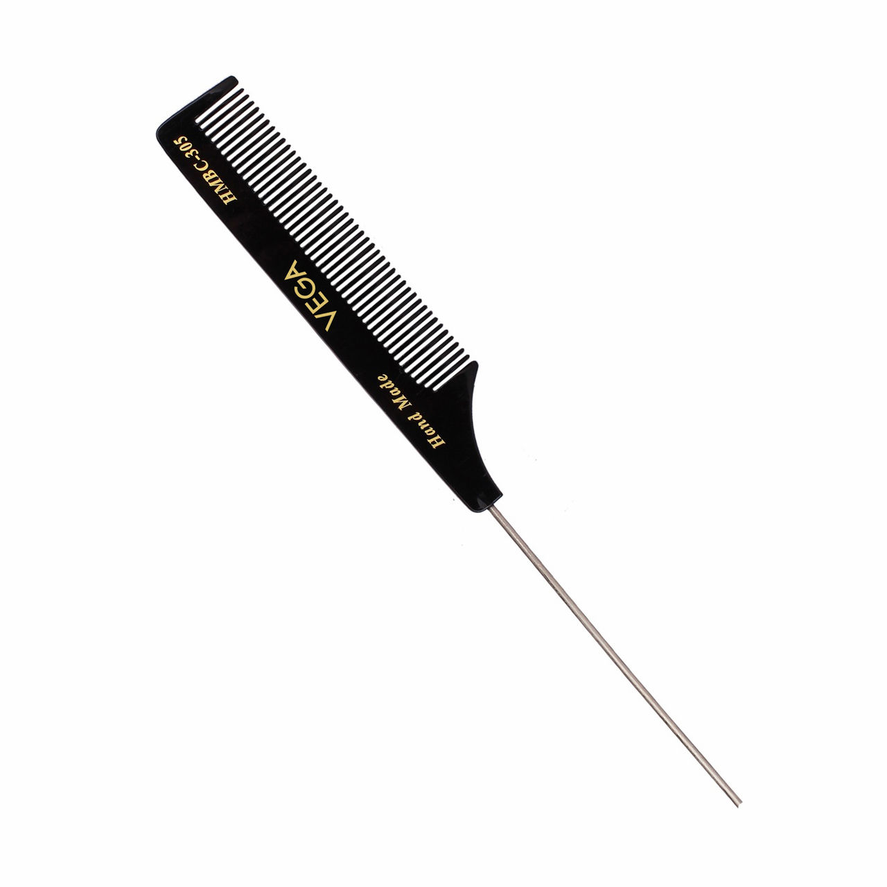 VEGA Tail Hair Comb with Steel Pin for Women | HMBC-305
