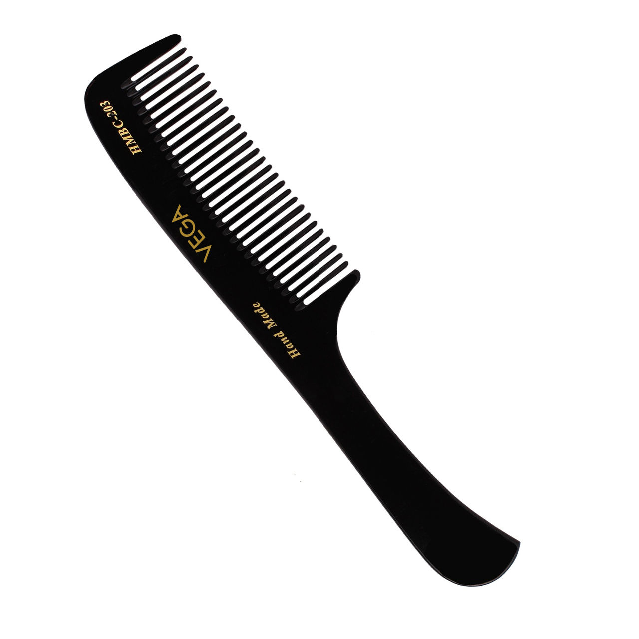 VEGA Grooming Hair Comb,Handmade | For Men And Women | Black | Hmbc-203