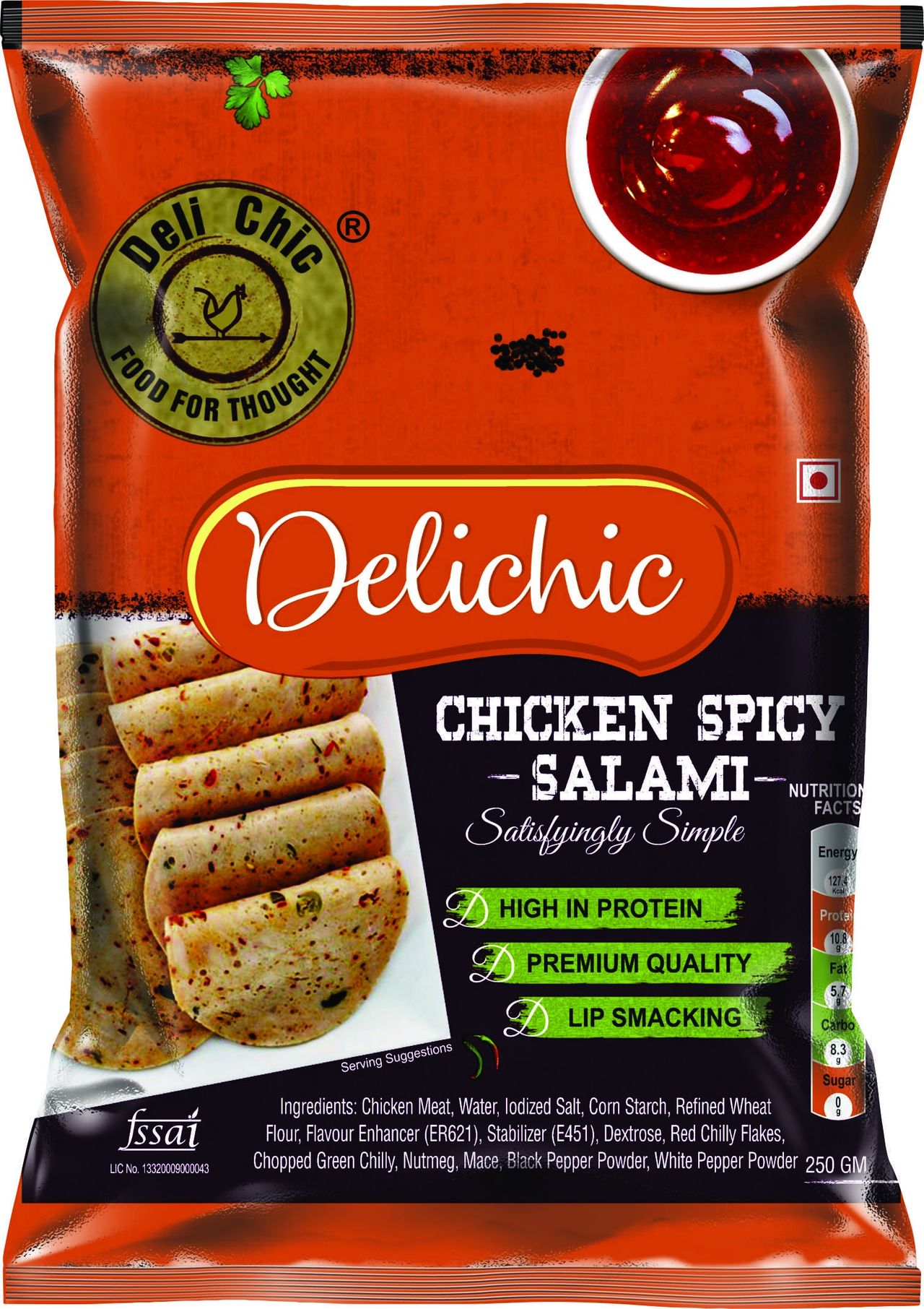 Deli Chic Chicken Spicy Salami