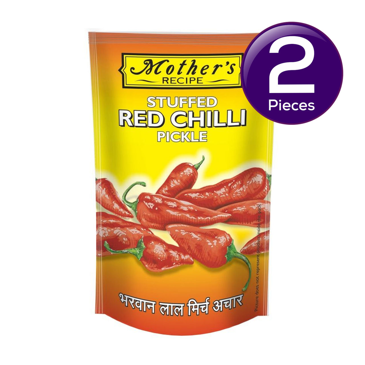 Mothers Recipe Stuffed Red Chilli Pickle 200 g Combo