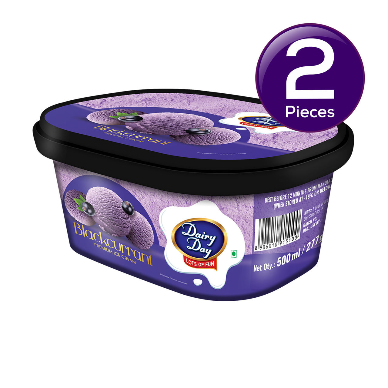 Dairy Day Black Currant 500 g Combo