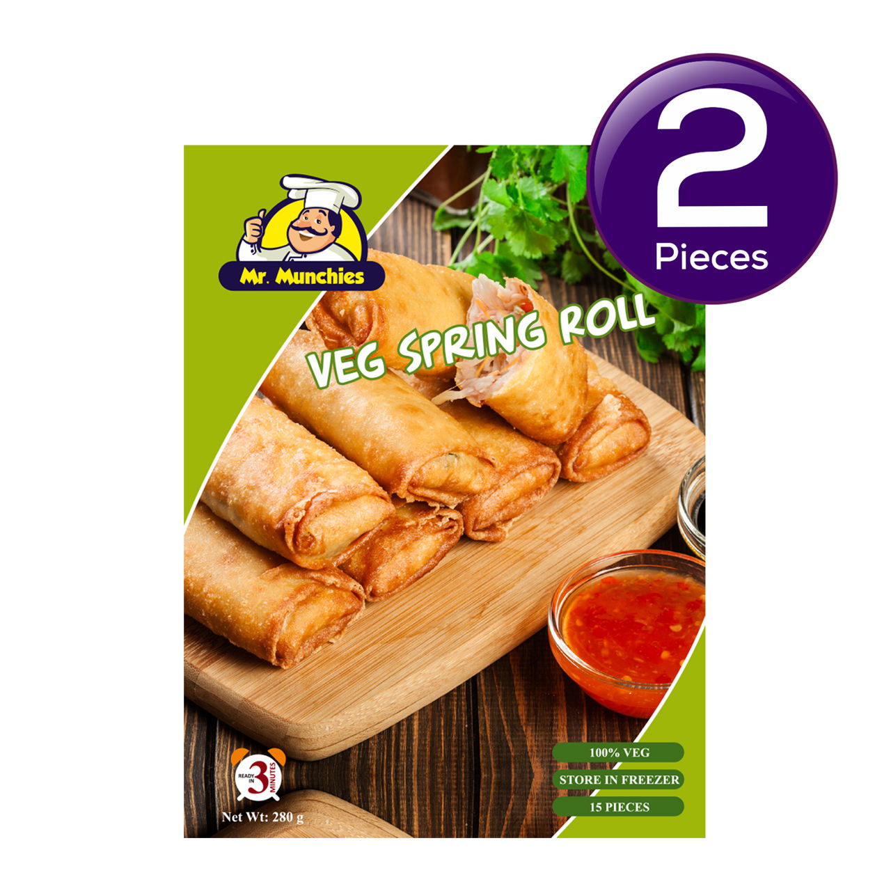 Mr. Munchies Veg Spring Roll 280 g Combo