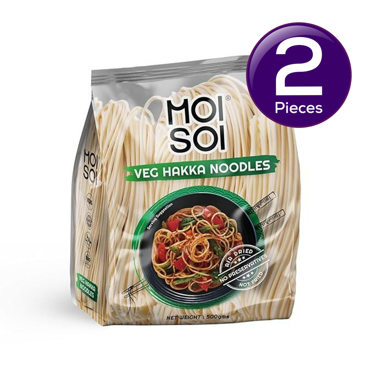 Moi Soi Veg Hakka Noodles 500 g Combo
