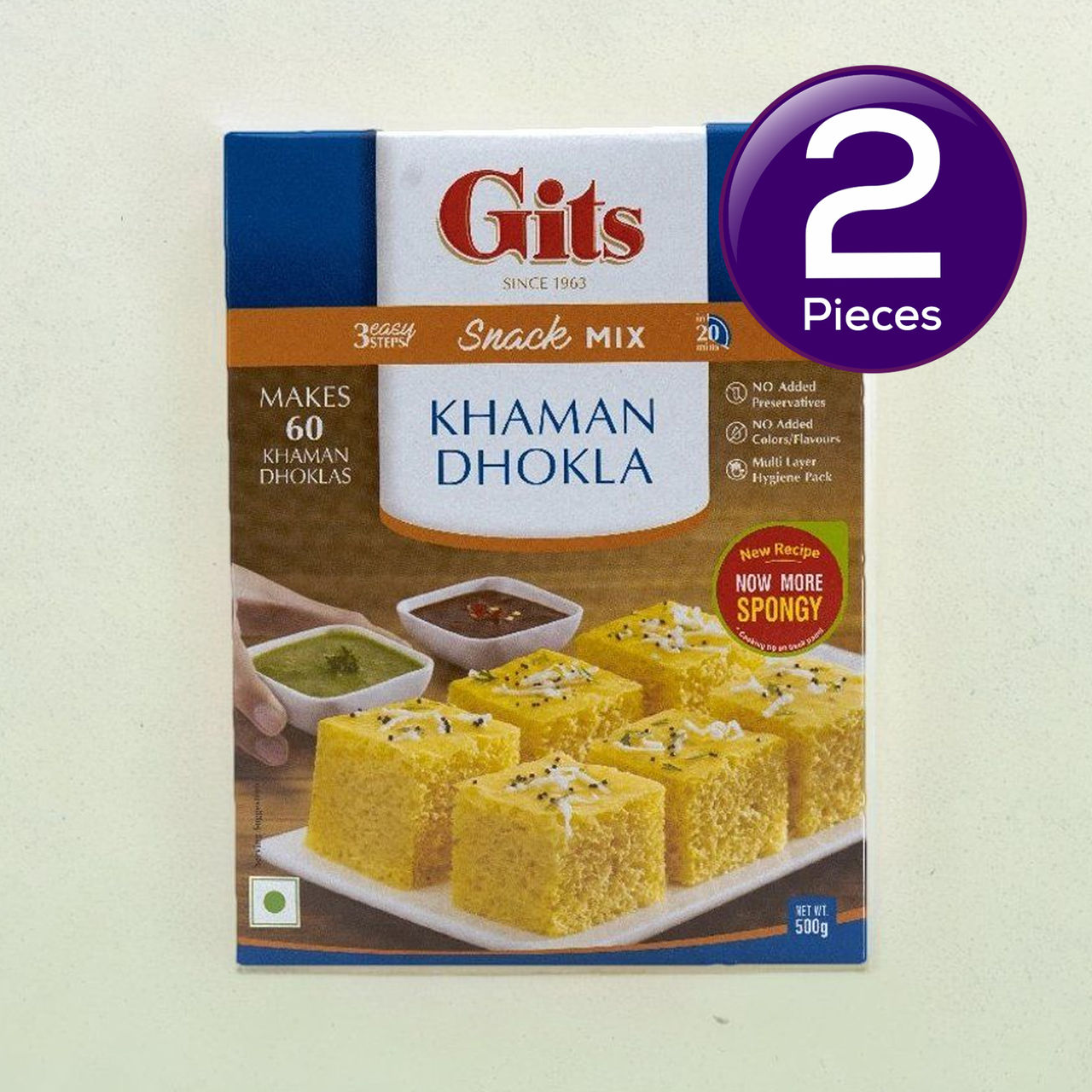Gits Khaman Dhokla Instant Snack Mix 500 g Combo