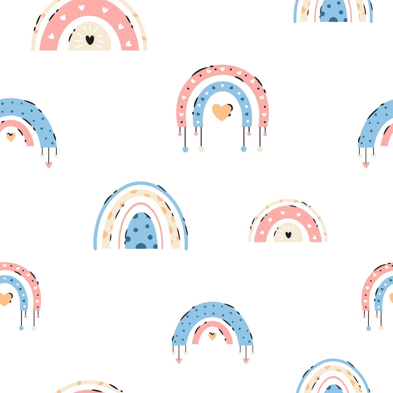 Quace Rainbow Whimsy Wrapping Paper