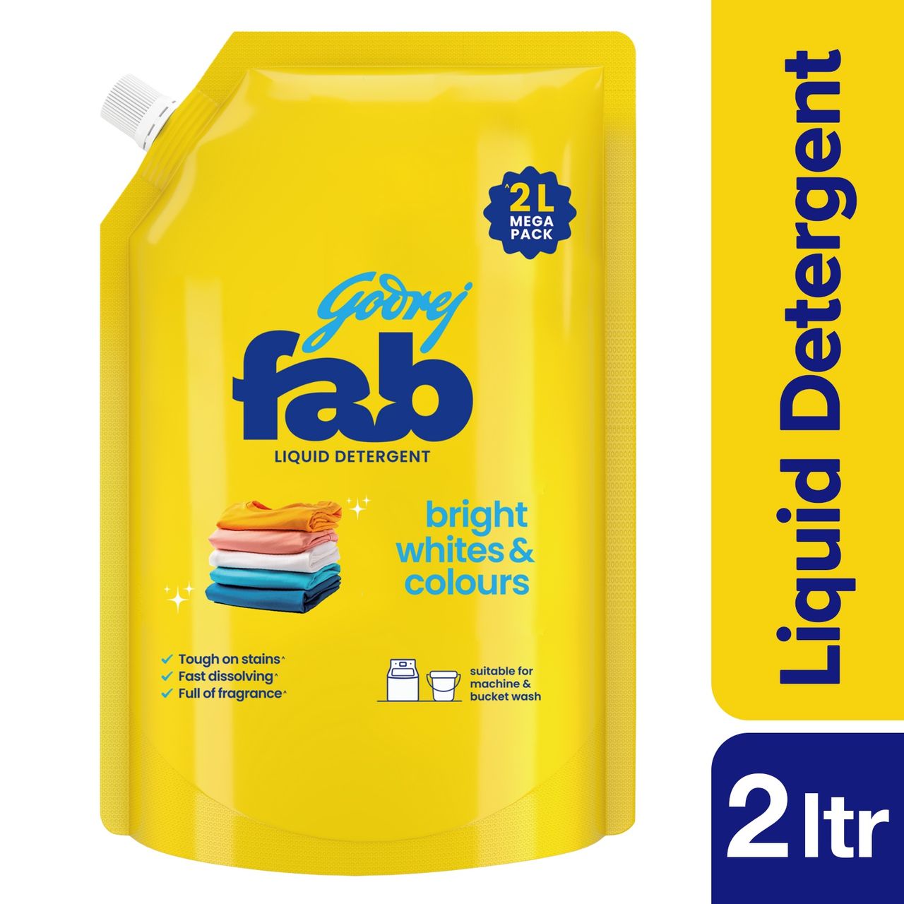 Godrej Fab Machine & Hand Wash Detergent Liquid Refill Pouch