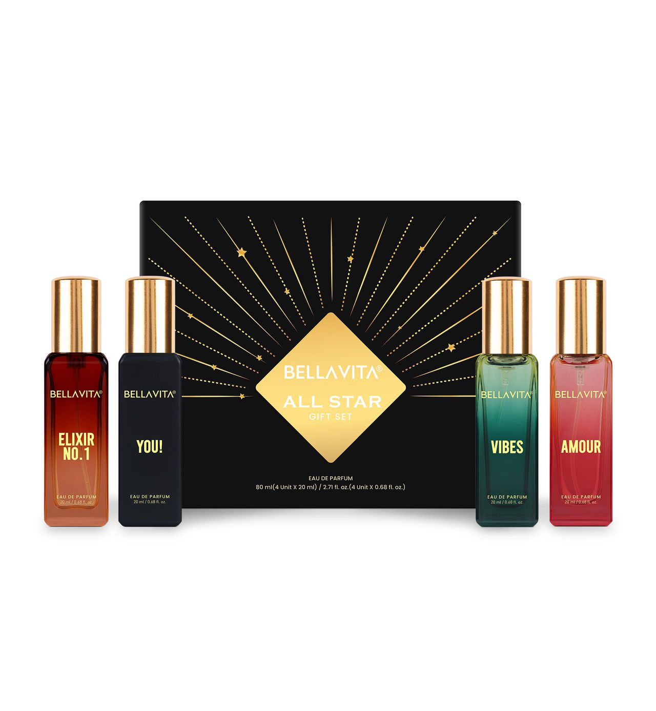 Bella Vita Organic All Star Edp Perfume Gift Set For Men