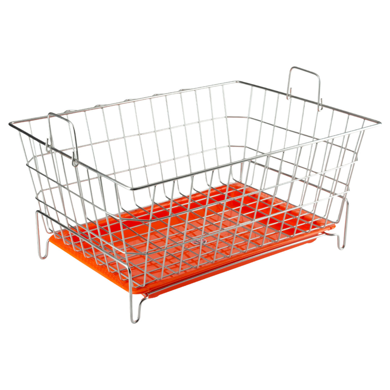Embassy Premium Dish Drainer Rack With Drip Tray / Utensils Basket | 53x42x25 cm, Stainless Steel