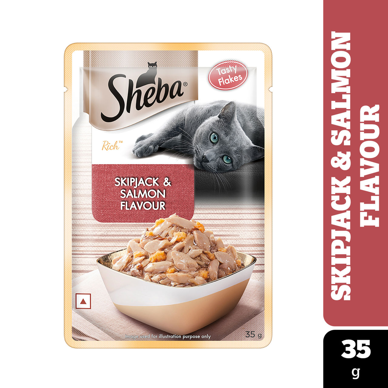 Sheba Rich Adult Skipjack & Salmon Flavour Wet Cat Food
