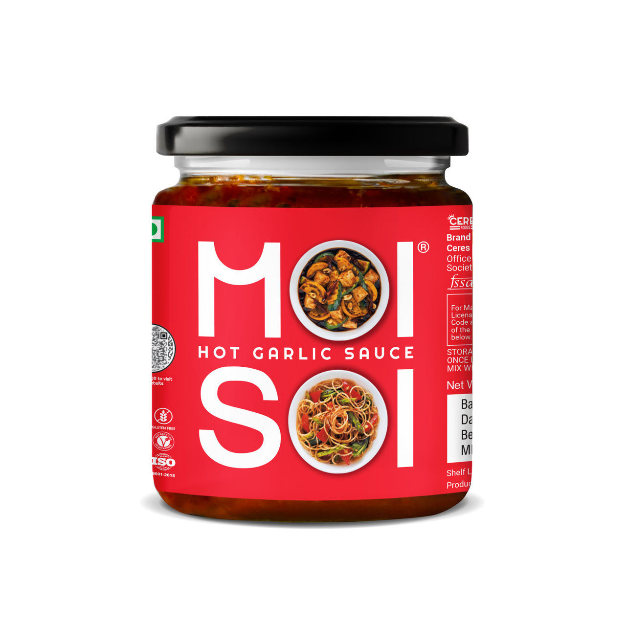 Moi Soi Hot Garlic Sauce - For Stir Fry Marinade Spread & Dip