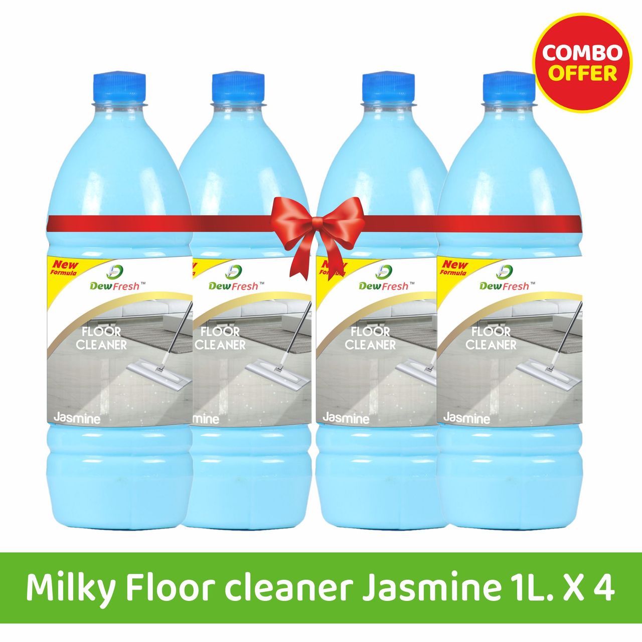 Dew Fresh Milky Floor cleaner (Phenyl) Jasmine 2 l Combo