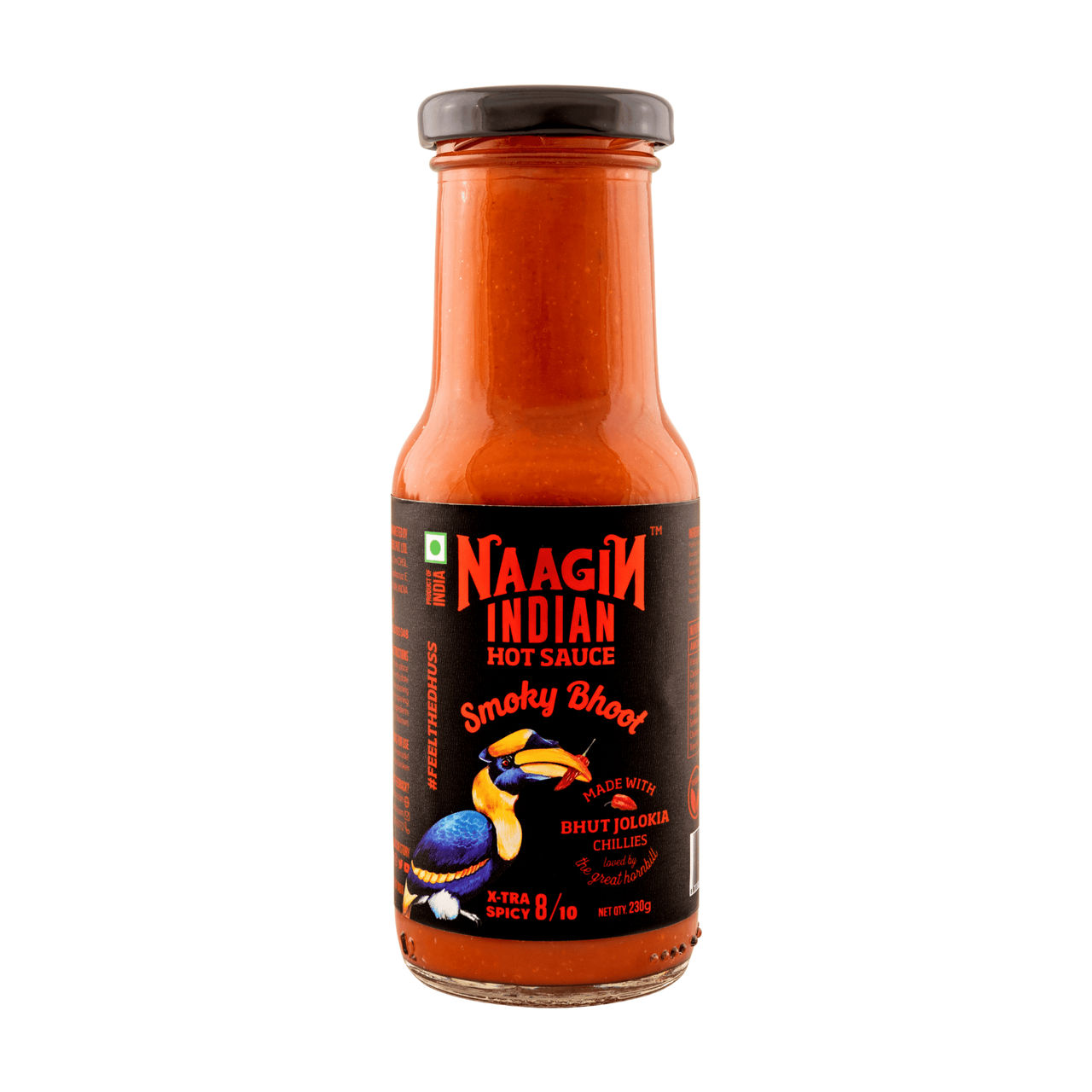 Naagin Hot Sauce Smoky Bhoot Jolokia - Extra Spicy Pepper Chilli Sauce