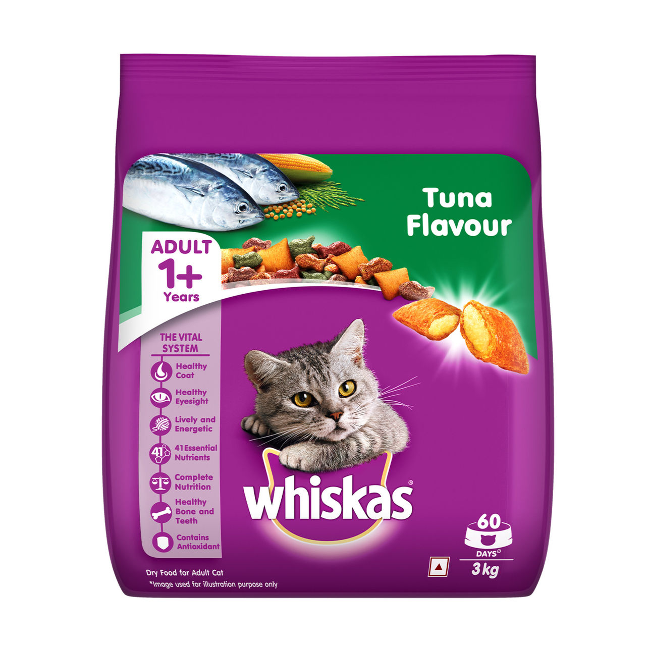 Whiskas Adult Tuna Flavour Dry Cat Food