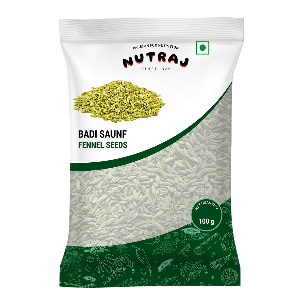 Nutraj Classic Badi Saunf (Fennel Seeds) - Pouch