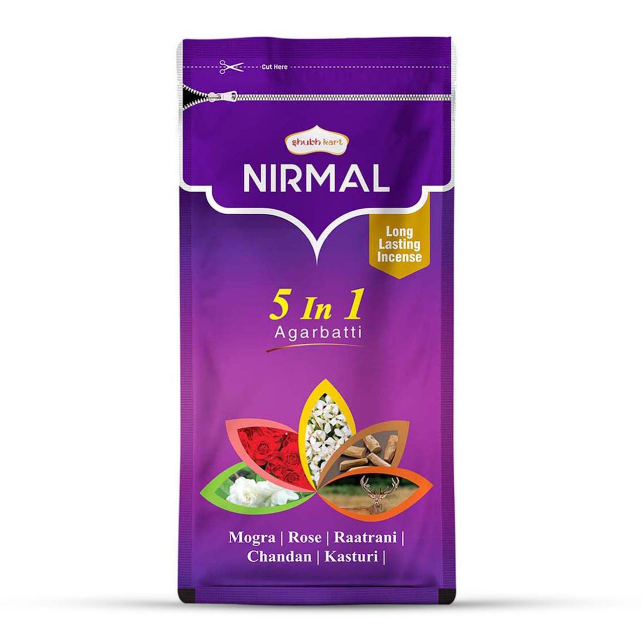 Shubhkart Nirmal 5 in 1 Agarbatti Zipper