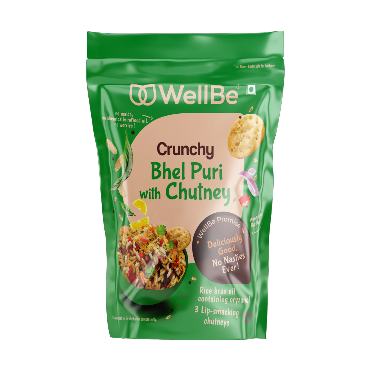 Wellbe Crunchy Bhel Puri Mix