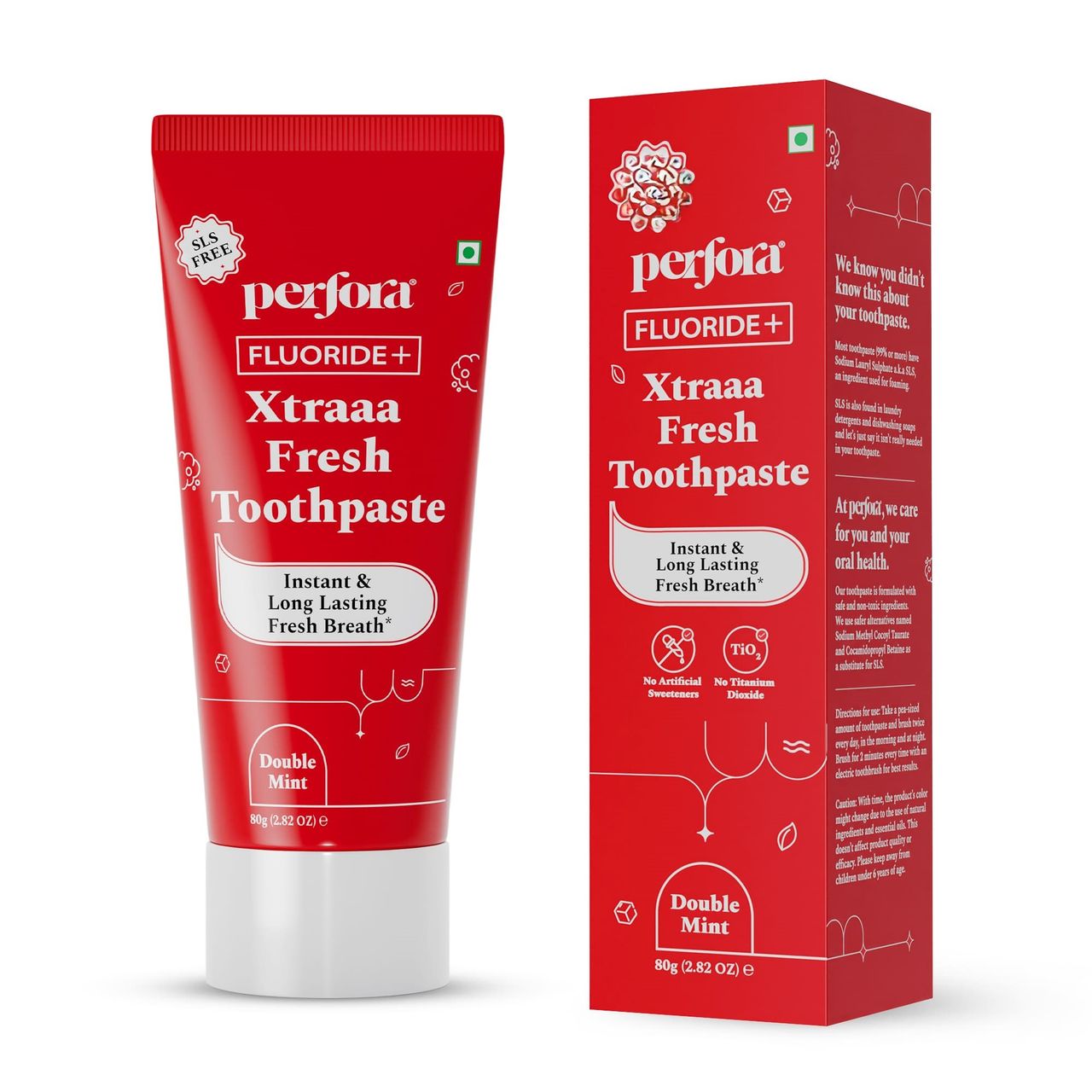 Perfora Xtraaa Fresh Toothpaste - For Fresh Breath - Double Mint