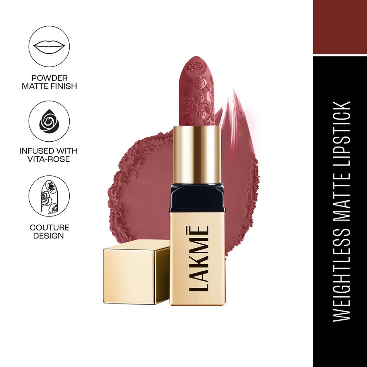 Lakme Rouge Bloom Powder Matte Bullet Brick Bloom 210