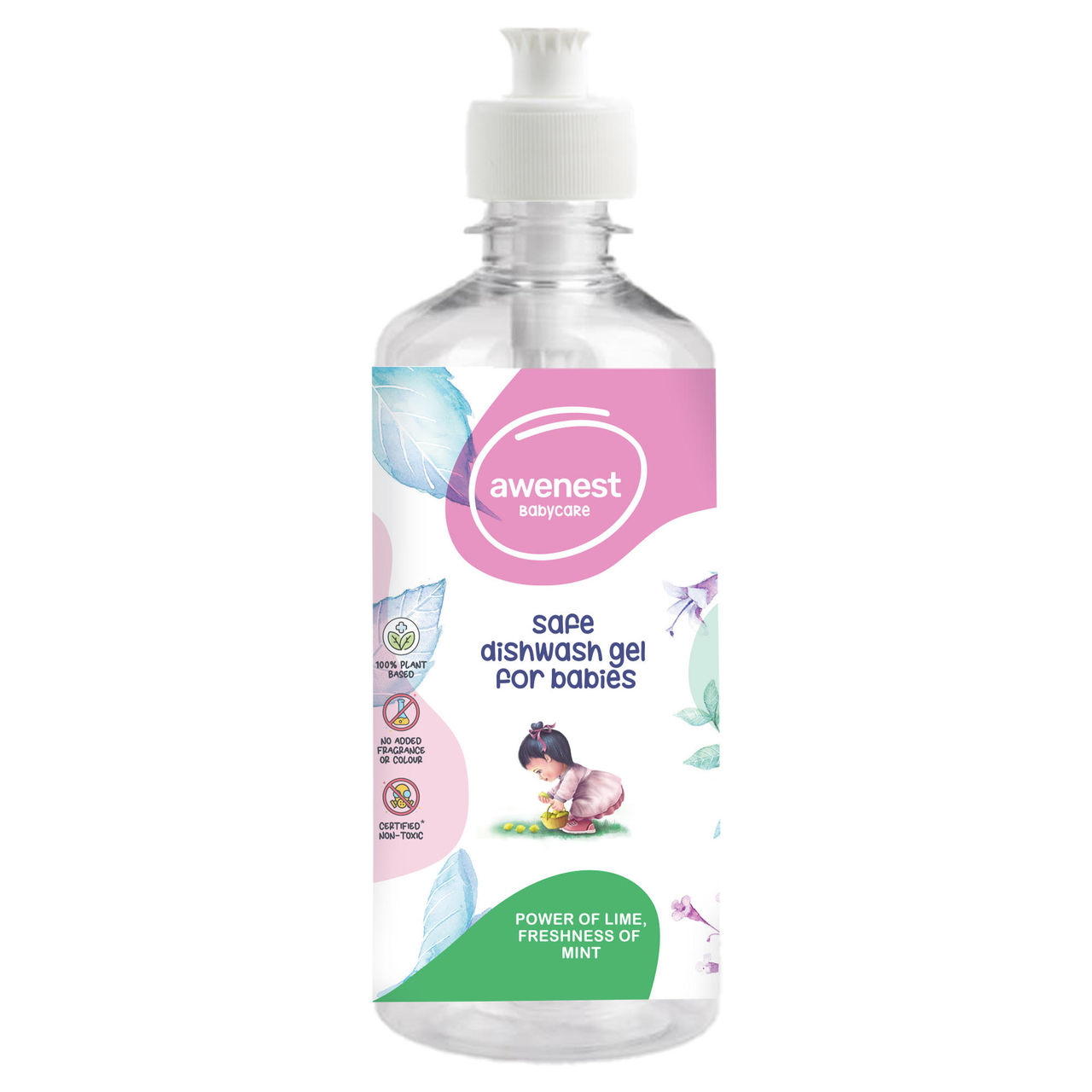 Awenest Natural Bottle Dishwash Baby Dish Cleaner For Kids