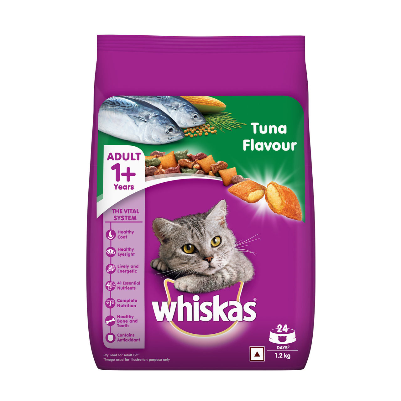 Whiskas Adult Tuna Flavour Dry Cat Food