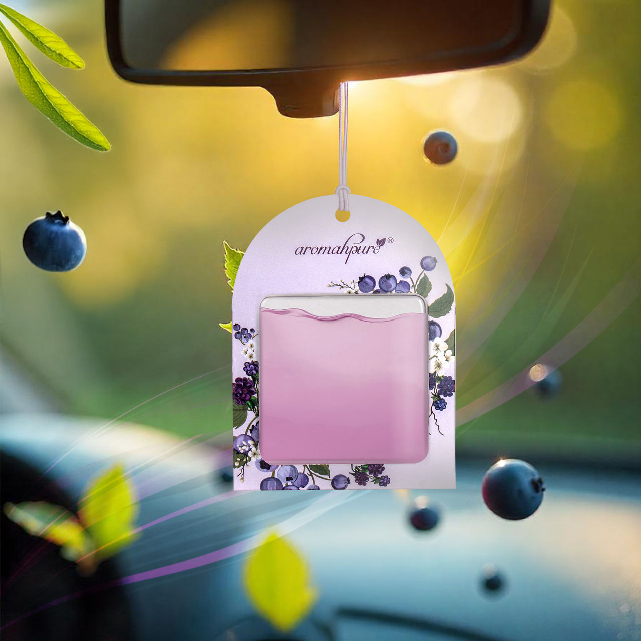 Aromahpure Gel Wink Car Perfume - Berry Blossom | Long-Lasting | 30 Days