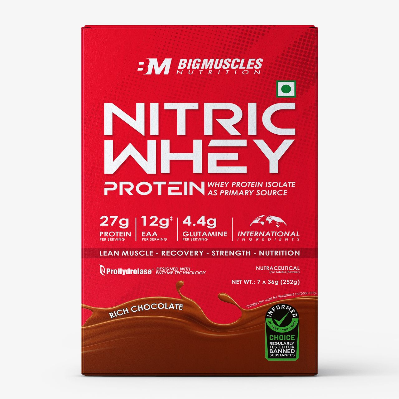 Bigmuscles Nutrition Nitric Whey Travel Pack (7 Servings)