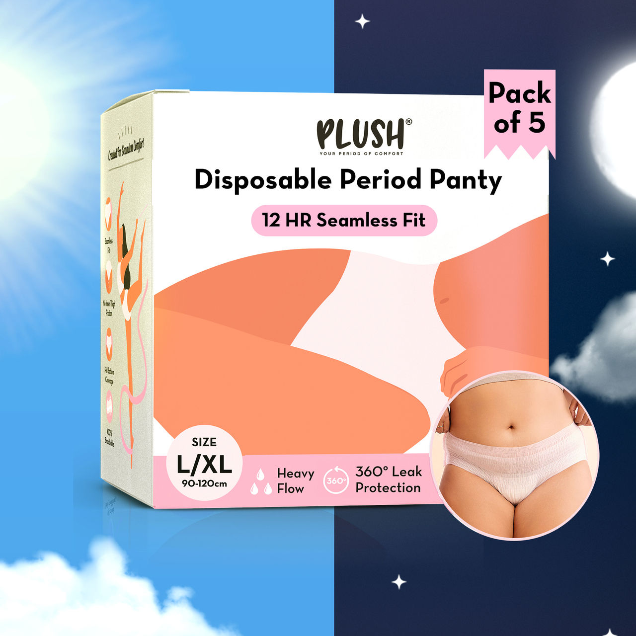 Plush Disposable Period Panty | L-XL