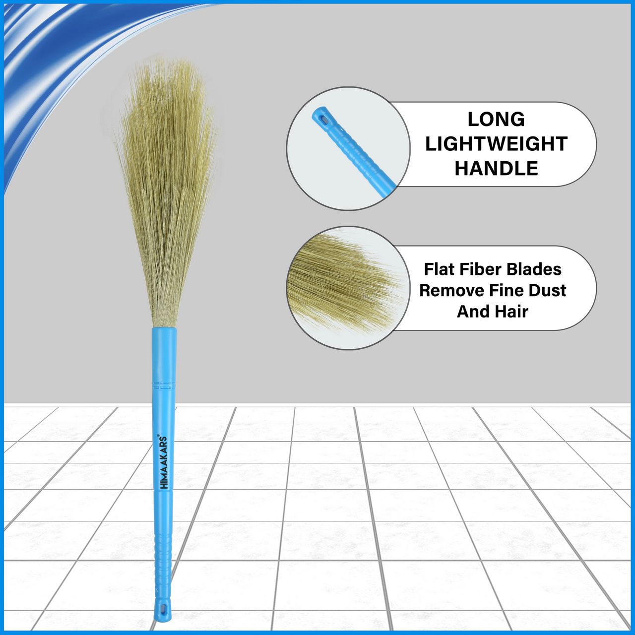 Himaakars No Dust Broom XL (With Plastic Bristles)