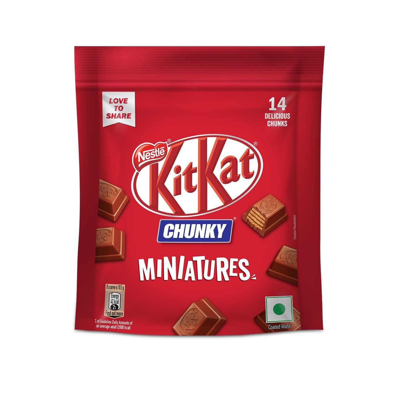 Nestlé Kitkat Chunky Miniatures Share Bag