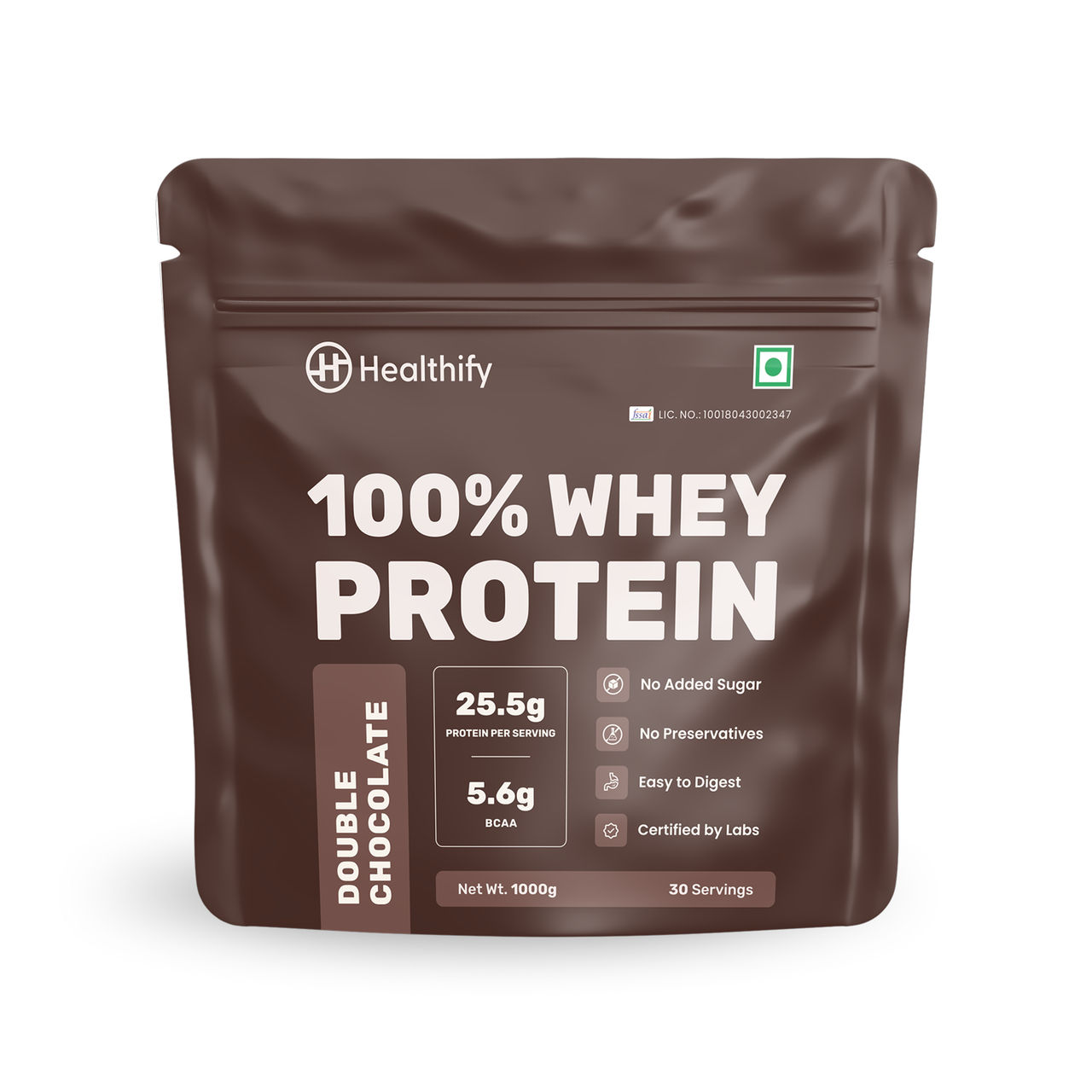 Healthifyme 100% Whey Protein Blend Double Chocolate